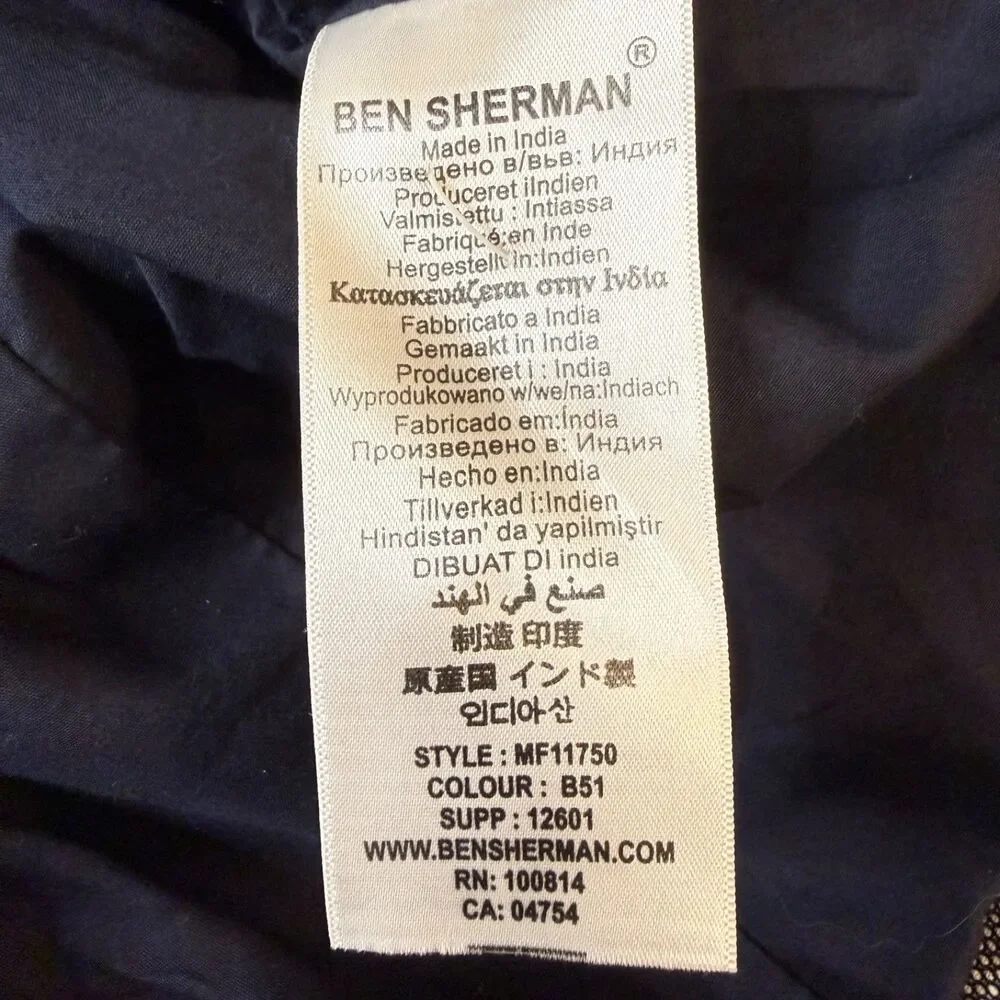 Ben‎ Sherman Men's L Gray Classic Fit 2-Button Sport Coat Blazer